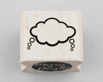 Rubber Stamp Thought Bubble Dries 20 x 20 mm