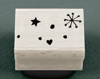 Rubber Stamp Christmas Decoration 30 x 20 mm