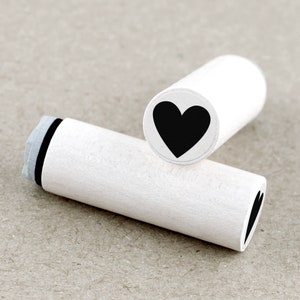 Mini Rubber Stamp Heart Ø 1,1 cm