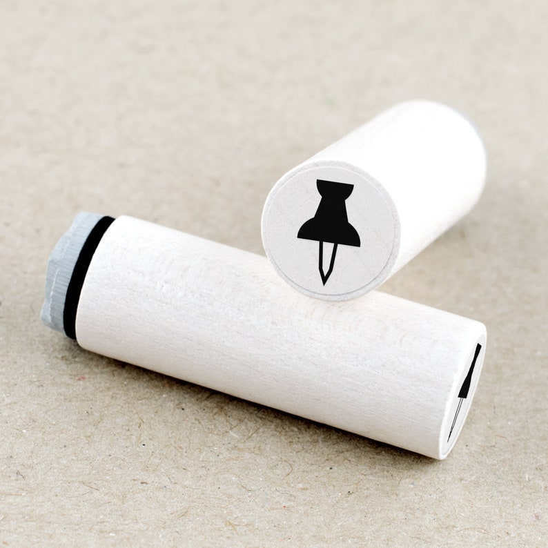 Thumback Mini Mini Rubber Stamp Thumbtack - Etsy