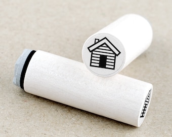 Mini Rubber Stamp Wooden Hut