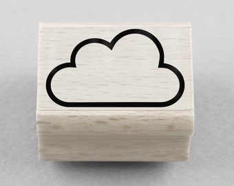 Rubber Stamp Cloud 25 x 15 mm