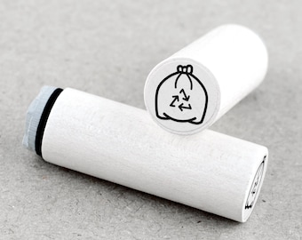 Mini Rubber Stamp Plastic Waste