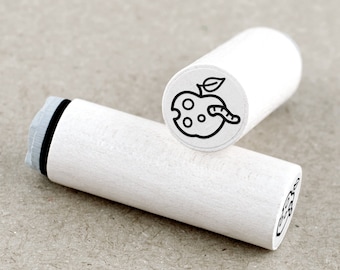 Ministempel Obstmade Wurm