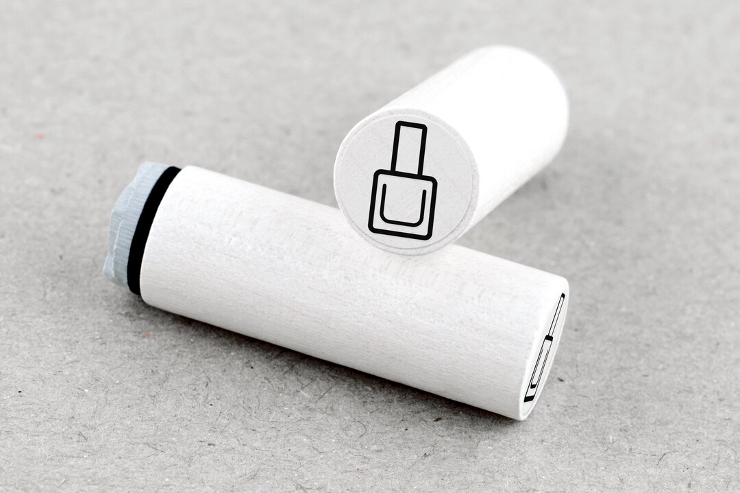 Mini Rubber Stamp Nail Polish Etsy