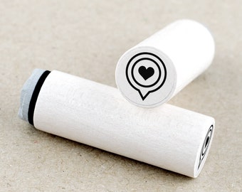 Mini Rubber Stamp Favorite Place 11 mm