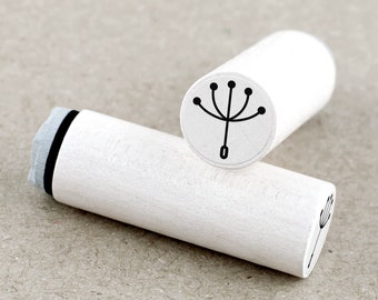 Mini Rubber Stamp Dandelion Umbrella