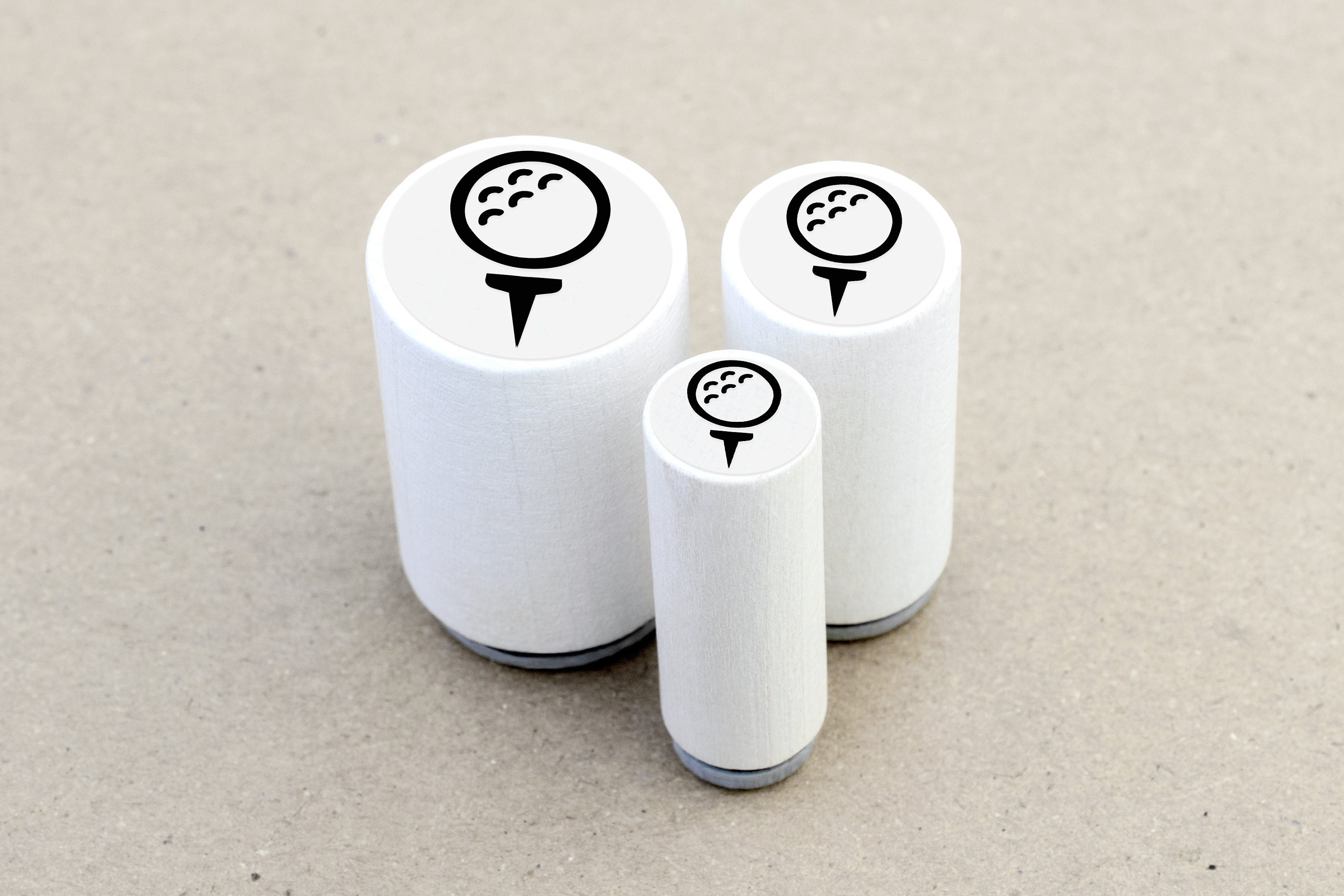 Mini Rubber Stamp Golf Ball Etsy