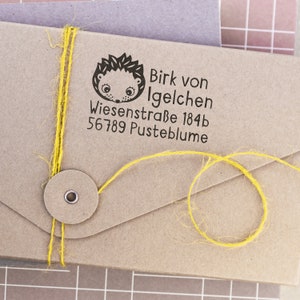 Kleine adresstempel egel tot 4 regels