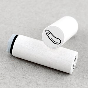 Mini Rubber Stamp Zucchini