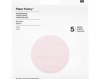 Tissue paper pink 5 pieces