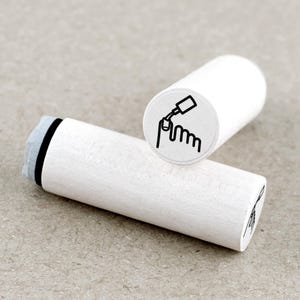 Ministempel Fußnägel lackieren