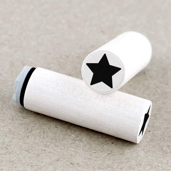 Mini Rubber Stamp Star