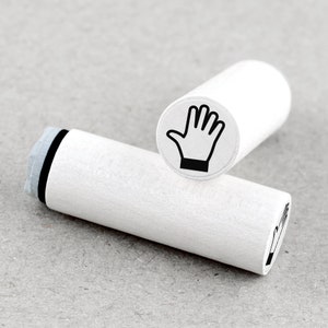 Mini Rubber Stamp Hand Right