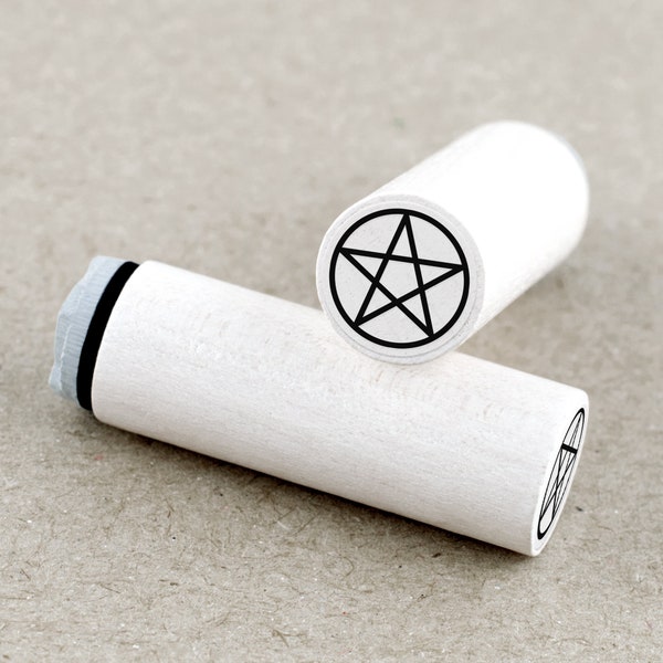 Mini Rubber Stamp Pentagram