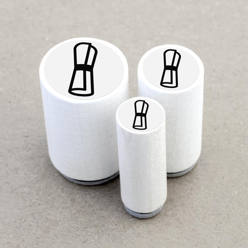 Mini Rubber Stamp Scroll - Etsy