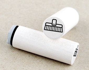 Mini Rubber Stamp Pet Brush