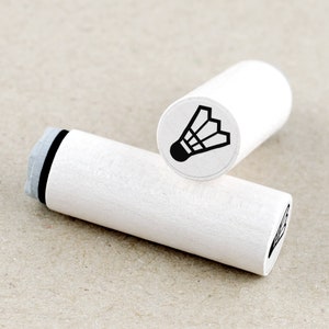 Mini Rubber Stamp Badminton