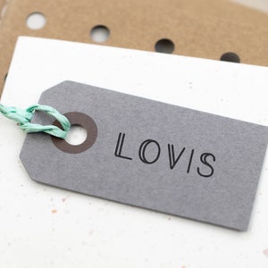 Textstempel mit Namen in unterschiedlichen Größen Design 4