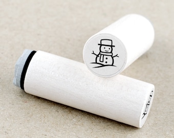Mini Rubber Stamp Snowman