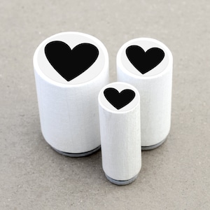 Mini Rubber Stamp Heart image 2