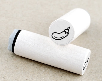 Mini Rubber Stamp Eggplant