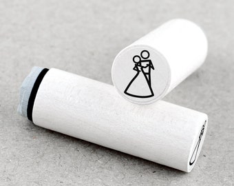 Mini Rubber Stamp Dancing Couple