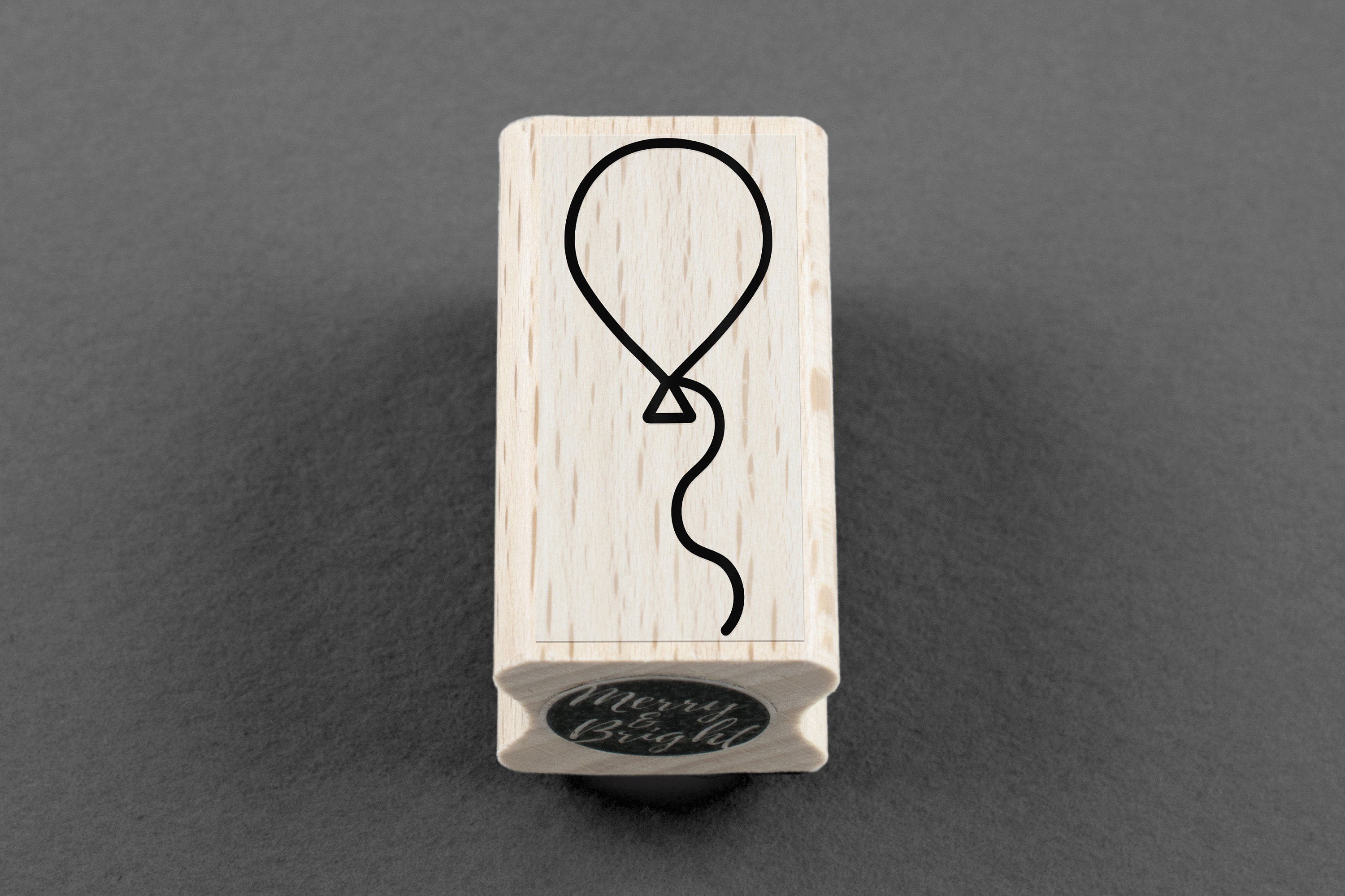 Rubber Stamp Balloon 15 x 35 cm Etsy