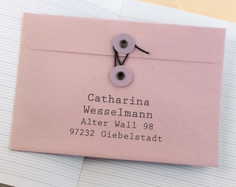 Text Stamp With Address In Different Sizes Design 32