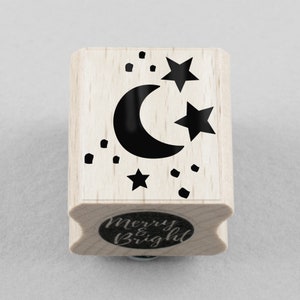 Stempel Mond & Sterne 20 x 25 mm
