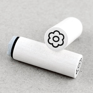 Mini Rubber Stamp Flower