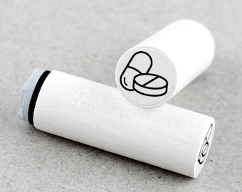 Mini Rubber Stamp Medicine