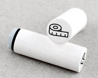 Mini Rubber Stamp Tape Measure