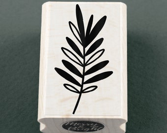 Rubber Stamp Christmas Branch 20 x 35 mm