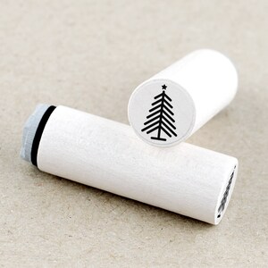 Mini Rubber Stamp Christmas Tree