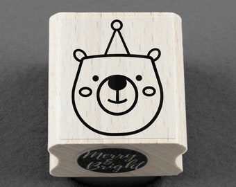 Rubber Stamp Bear Bas 25 x 30 mm