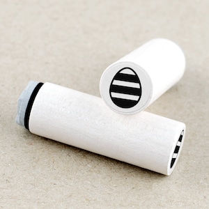 Ministempel Osterei Streifen
