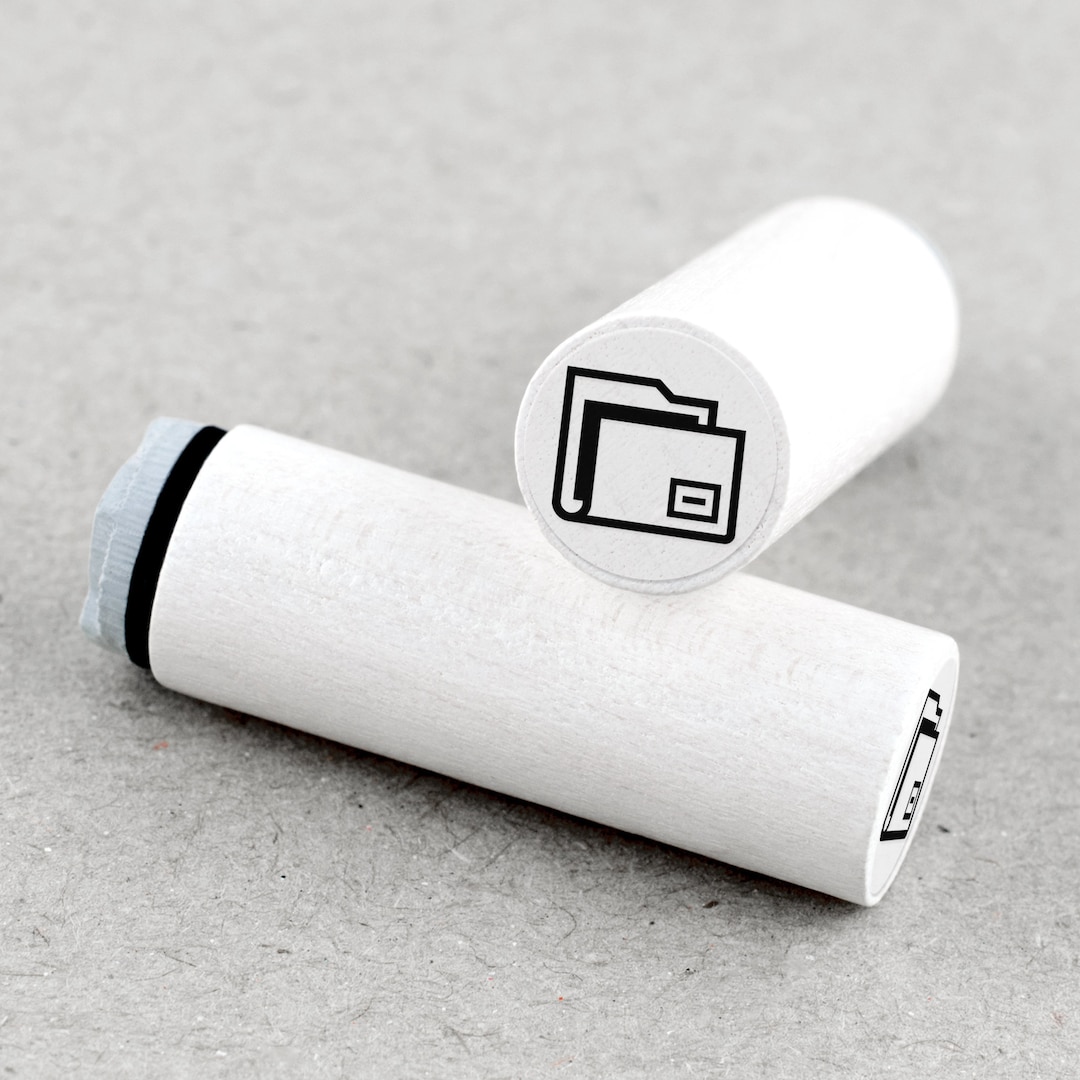 Mini Rubber Stamp Document - Etsy