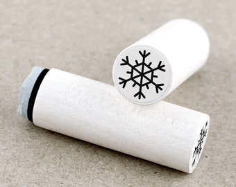 Mini Rubber Stamp Snowflake