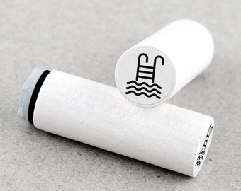 Mini Rubber Stamp Swimming Pool