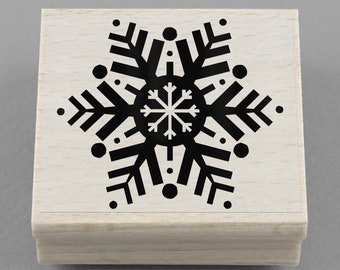 Rubber Stamp Snowflake 50 x 45 mm