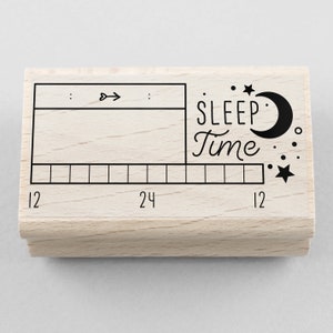Rubber Stamp Sleep Time 65 x 30 mm