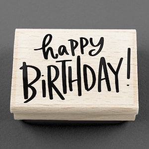Stempel Happy Birthday 60 x 40 mm