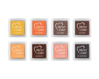 Ink Pad Yellow Orange and Brown Shades VersaColor Small