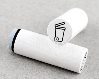 Mini Rubber Stamp Dustbin