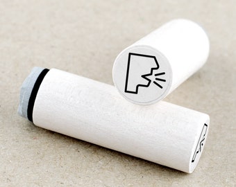 Mini Rubber Stamp Cough