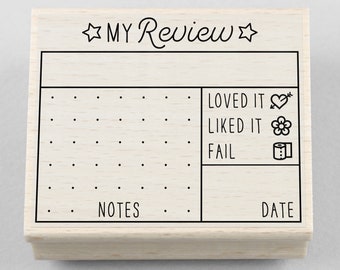 Rubber Stamp My Review 60 x 50 mm