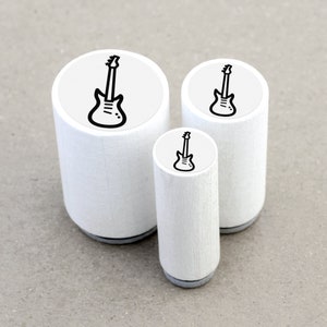 Mini Rubber Stamp Electric Guitar image 2