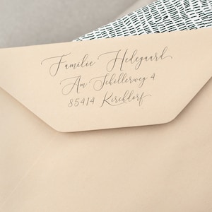 Textstempel mit Adresse in unterschiedlichen Größen Design 38
