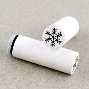 Mini Rubber Stamp Snowflake